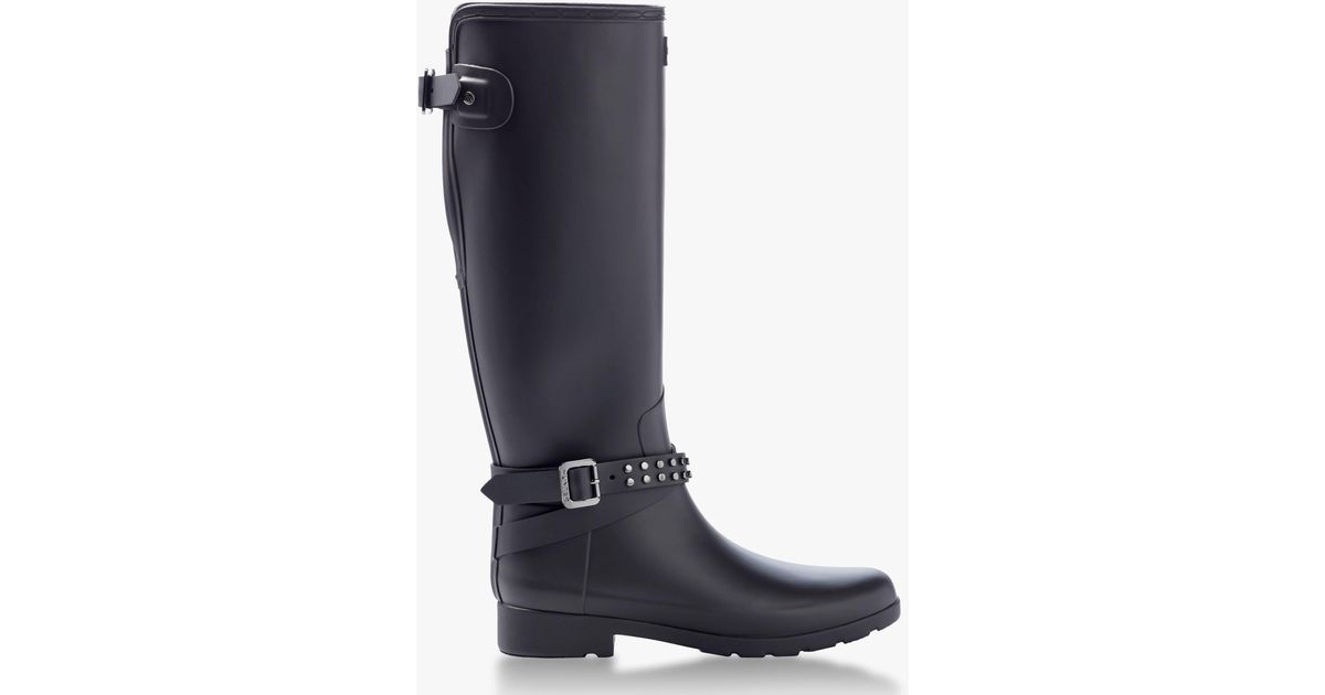 hunter studded rain boots