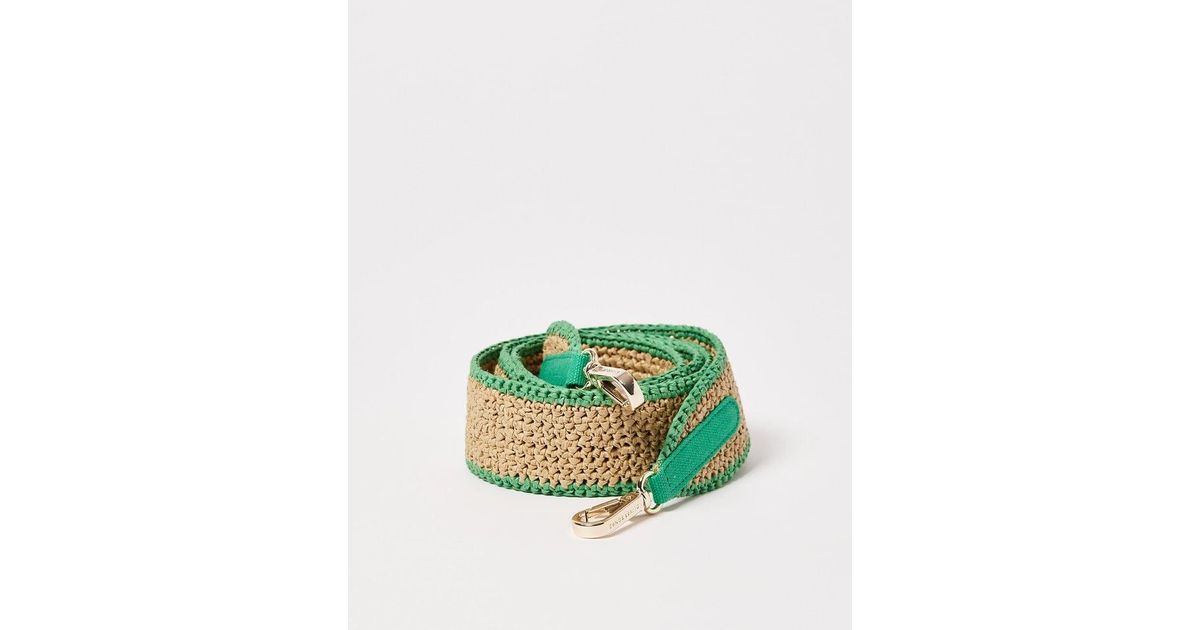 Oliver Bonas Crochet Natural Shoulder Bag Strap Regular in Green Lyst