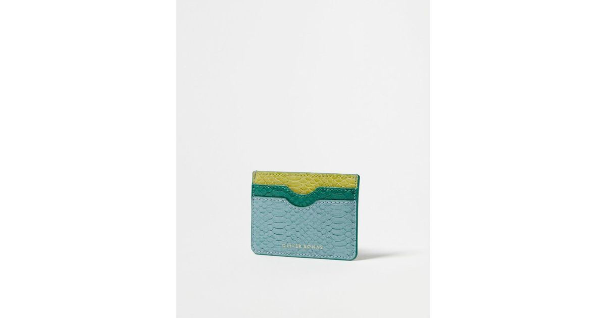 Oliver Bonas Snake Card Holder in Blue Lyst