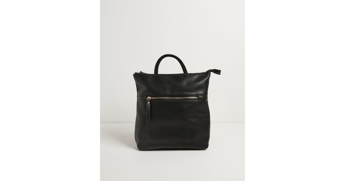 Oliver Bonas Alfa Sac Black Backpack Mini | Lyst UK