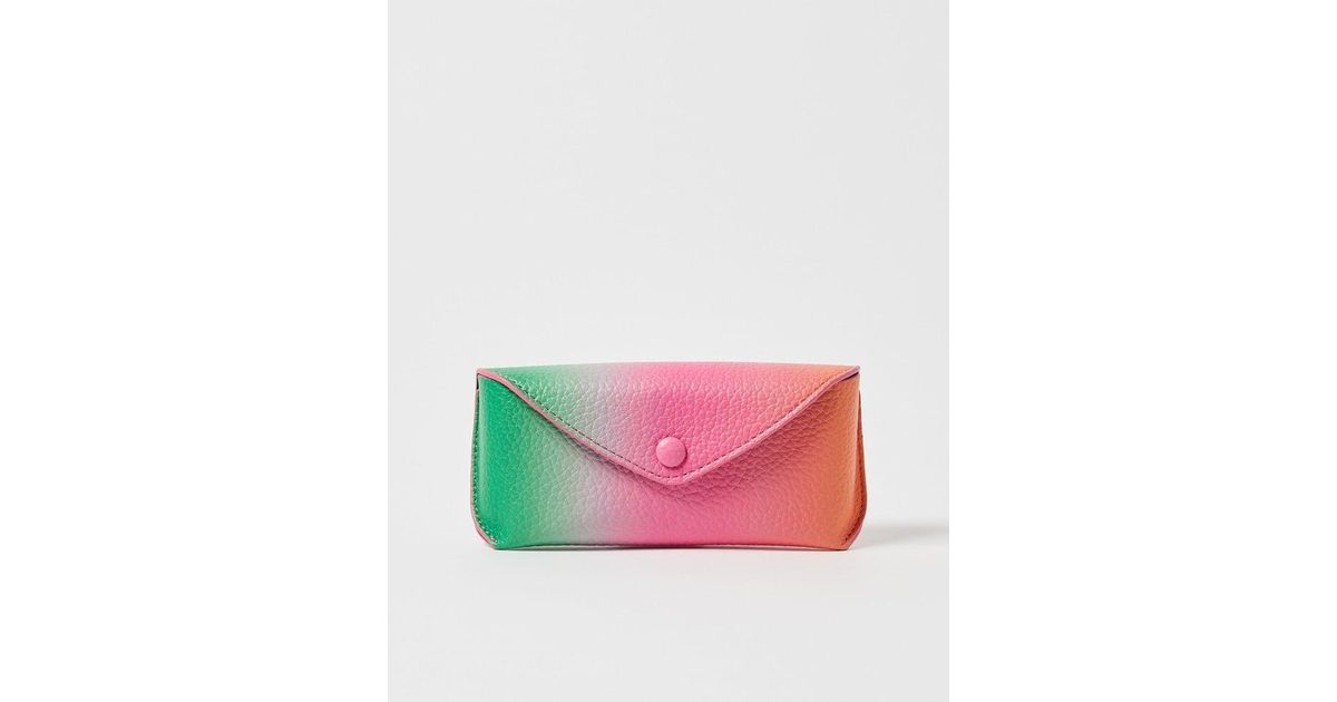 Oliver Bonas Ombre & Green Sunglasses Case in Pink Lyst