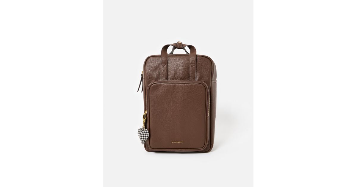 Mami Backpack Oliver Bonas Mami Chocolate Backpack in Brown | Lyst UK