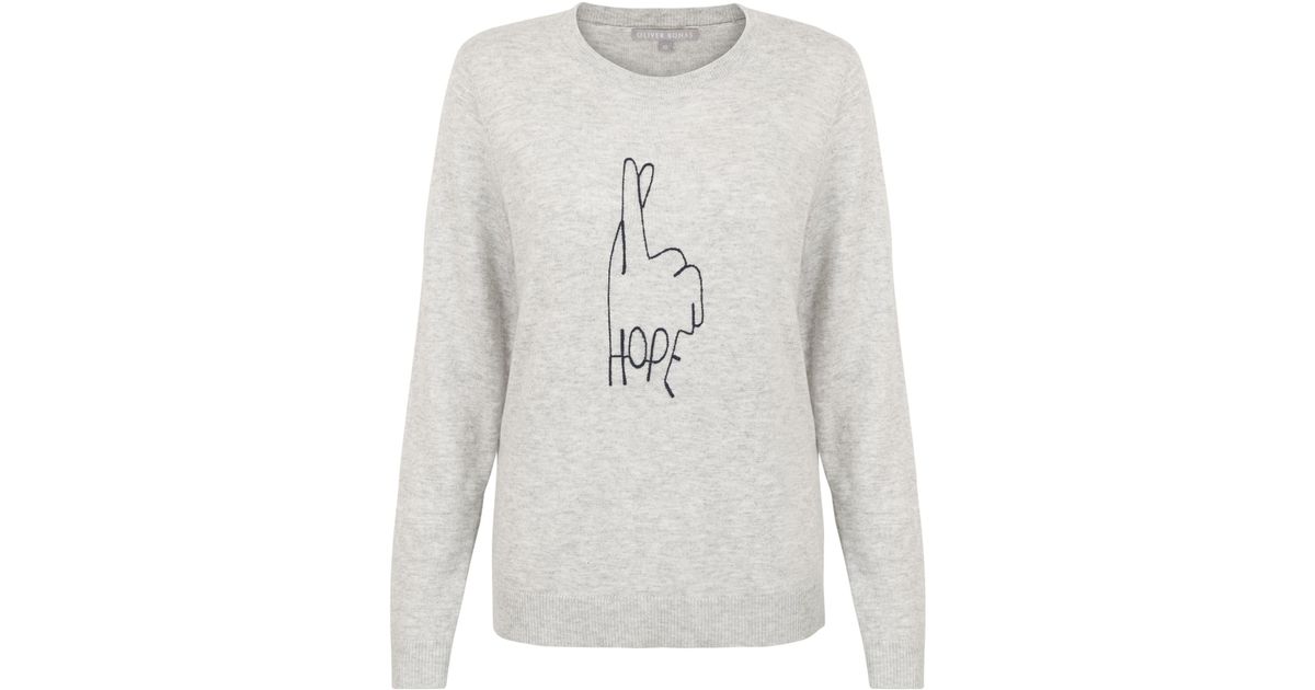 oliver bonas grey jumper