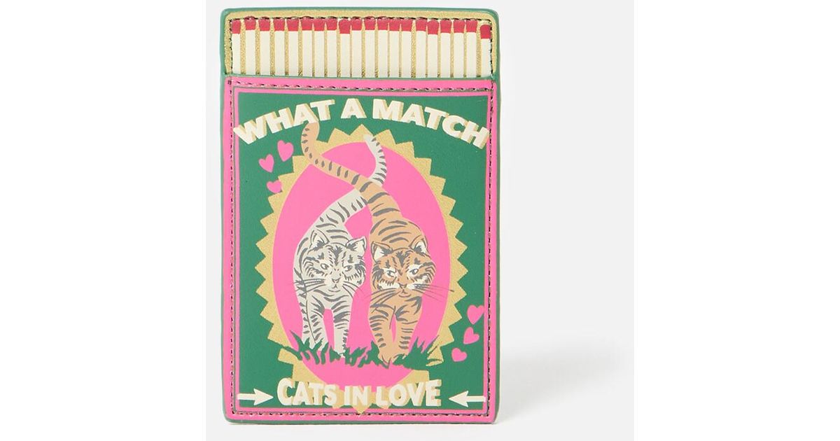 Oliver Bonas Cat Matchbox Credit Card Holder in White | Lyst UK