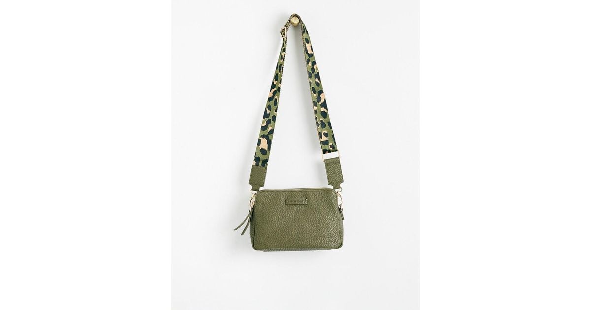 Oliver Bonas Isla Khaki Crossbody Bag in Green Lyst