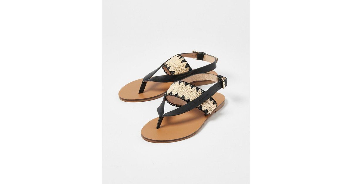 Fisherman Silver Leather Sandals | Oliver Bonas US