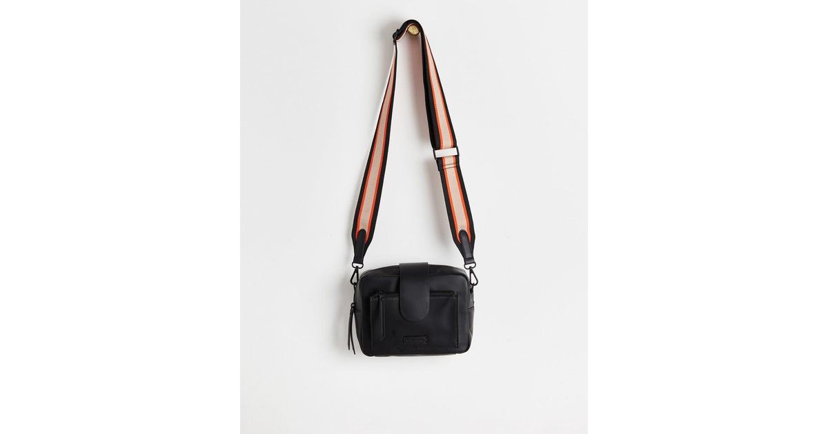 Oliver Bonas Charlee Coated Crossbody Camera Bag in Black Lyst