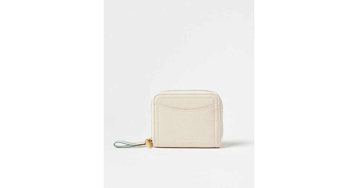 Oliver Bonas Lola Zipped Wallet in Natural Lyst