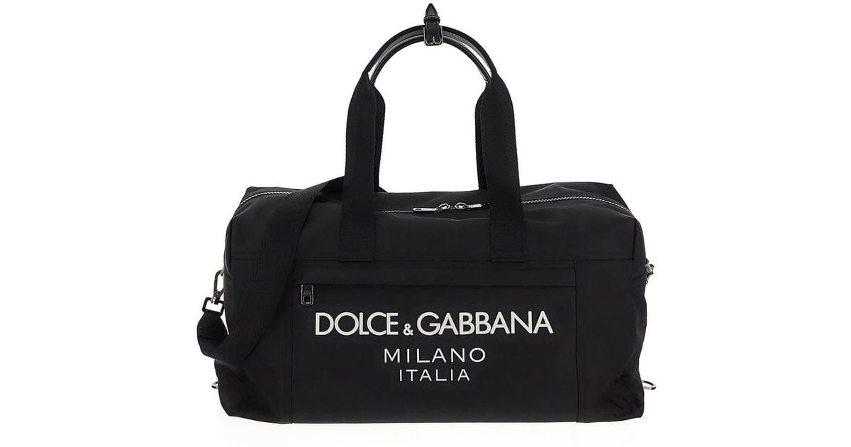 Dolce & Gabbana Nylon Holdall Bag in Black for Men Lyst UK