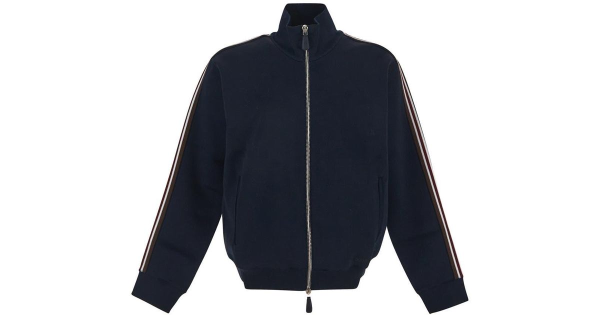 Burberry Track Jacket in Blue for Men Lyst