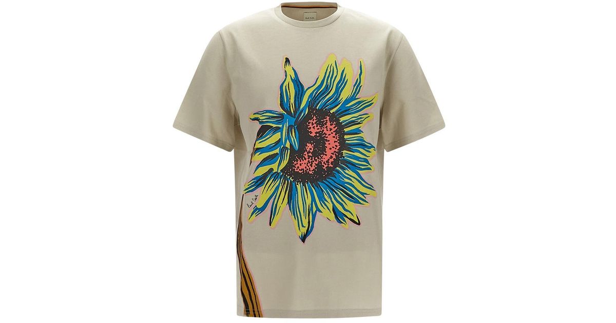 Paul Smith Cotton Sunflower T-shirt for 