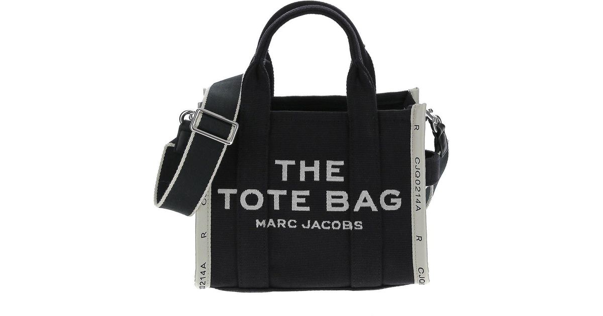 Marc Jacobs Cotton The Jacquard Mini Tote Bag in Black Lyst