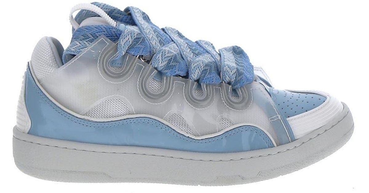 lanvin curb sneakers blue