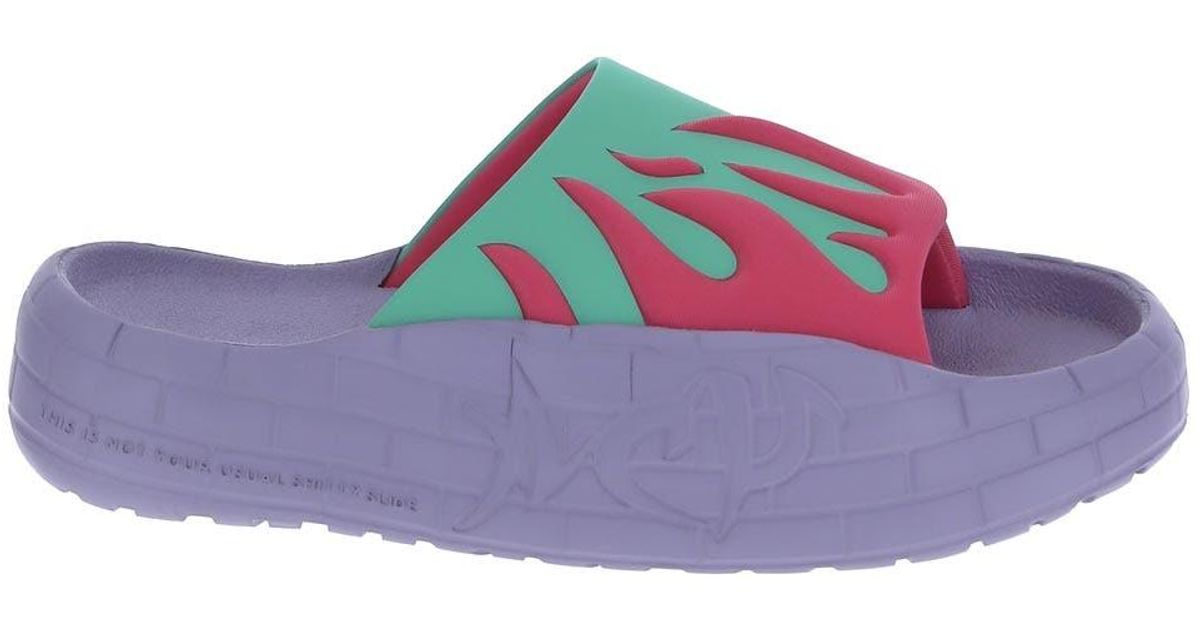 Acupuncture Nyu Slides in Purple Lyst