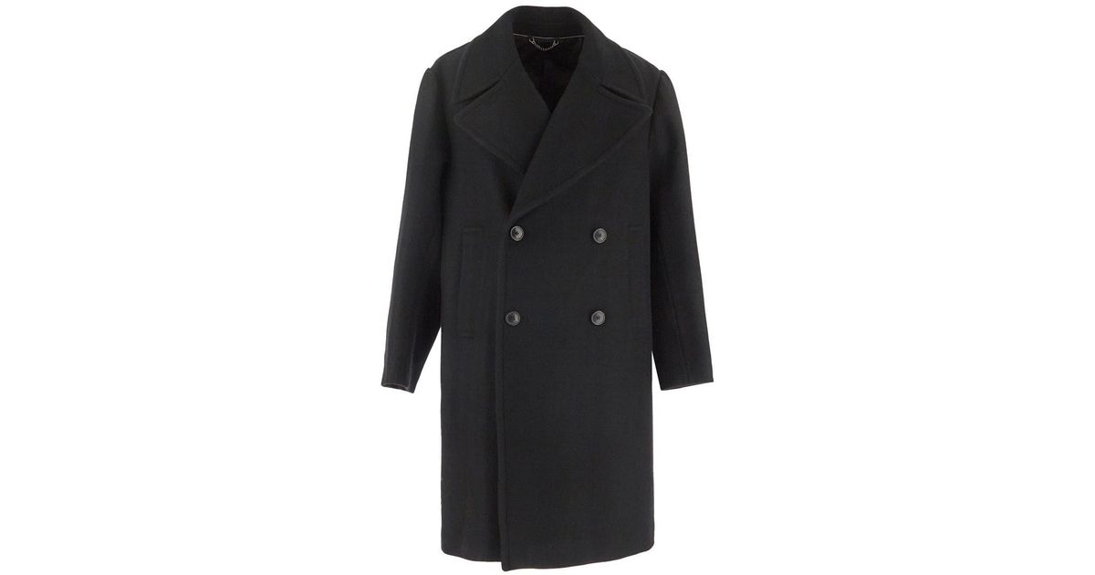 Dries Van Noten Wool Raven Coat in Black for Men | Lyst UK