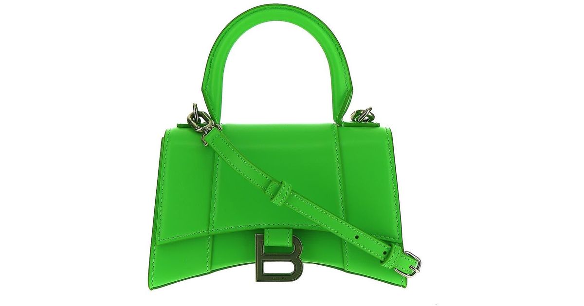 Balenciaga Hourglass Xs Handbag Box in Green Lyst