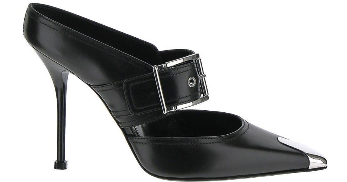alexander mcqueen black heels