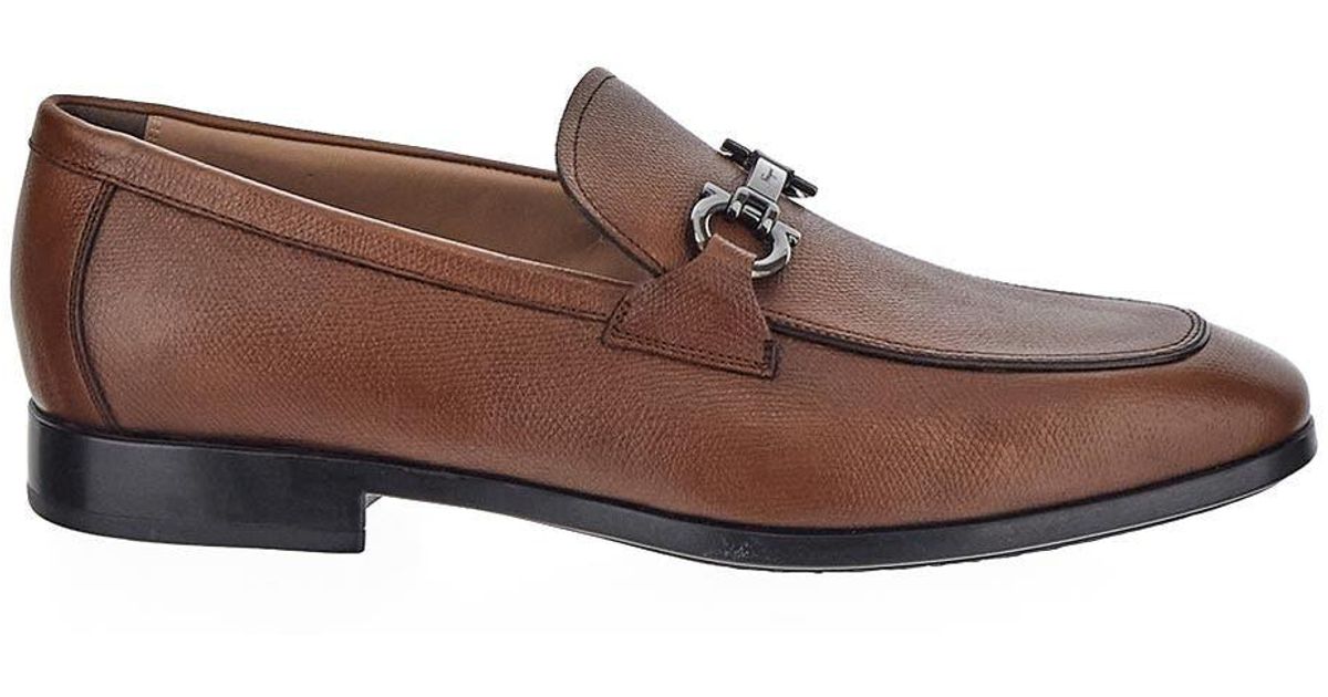 Ferragamo Ree Loafers in Brown for Men | Lyst