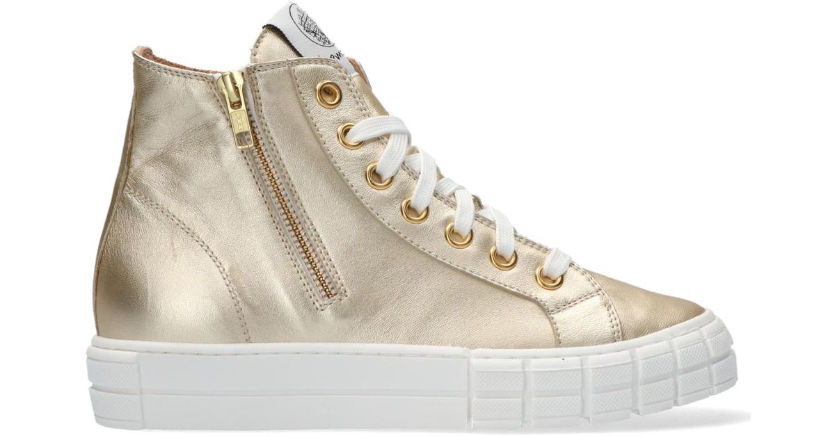 Lemarè Gouden Lemaré Hoge Sneaker 2546 in het Metallic - Lyst