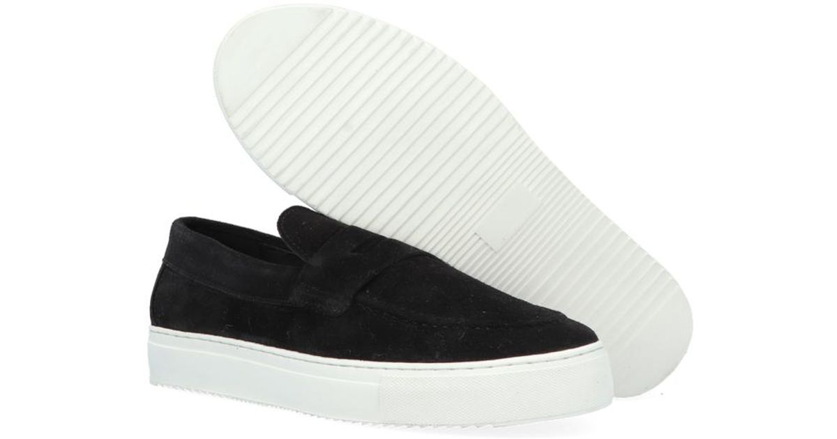 Goosecraft Zwarte Slip-on Sneakers Christian Cupsole in het Zwart voor heren  - Lyst