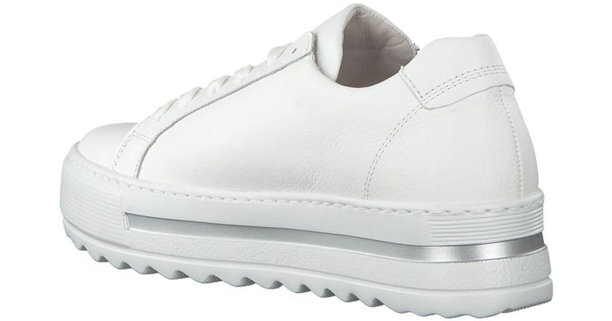 Gabor Witte Lage Sneakers 498 in het Wit - Lyst