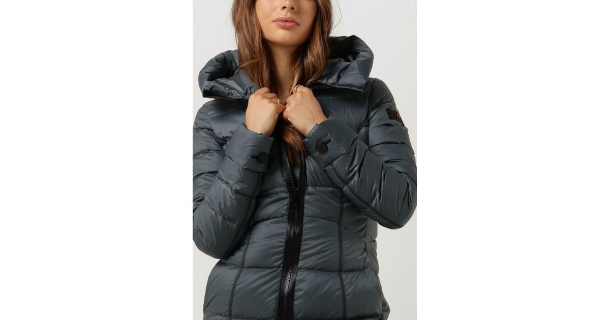 Peuterey Wattierte Jack Levaria Mqe Damen in Schwarz Lyst DE