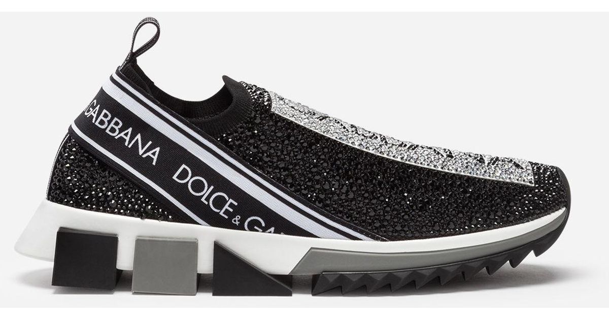 dolce and gabbana sneakers with crystals