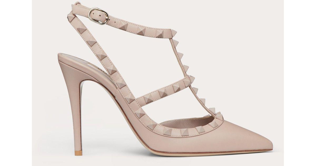 studded strap pumps
