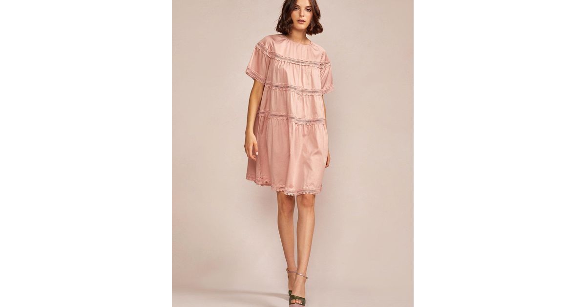 Cynthia Rowley Cotton Postcard Dress in Pink Lyst