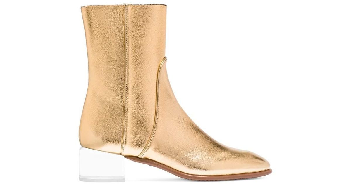 Stuart weitzman gold boots deals