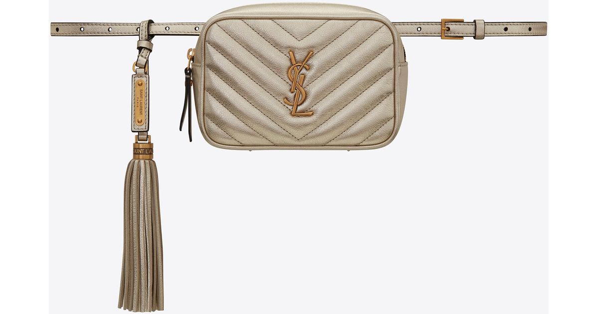Saint Laurent Leather Lou Belt Bag Lyst