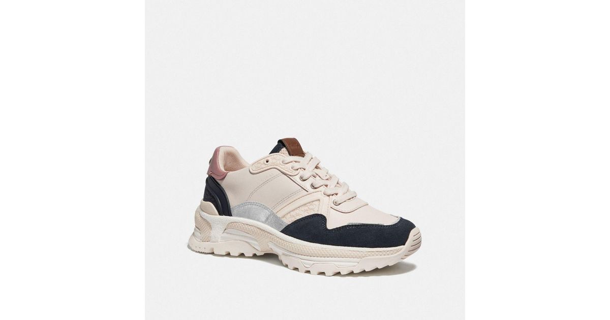 coach c245 high top knit runner