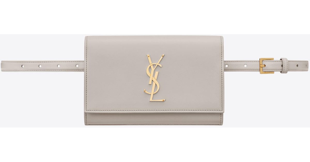 Saint Laurent Kate Belt Bag in White Lyst
