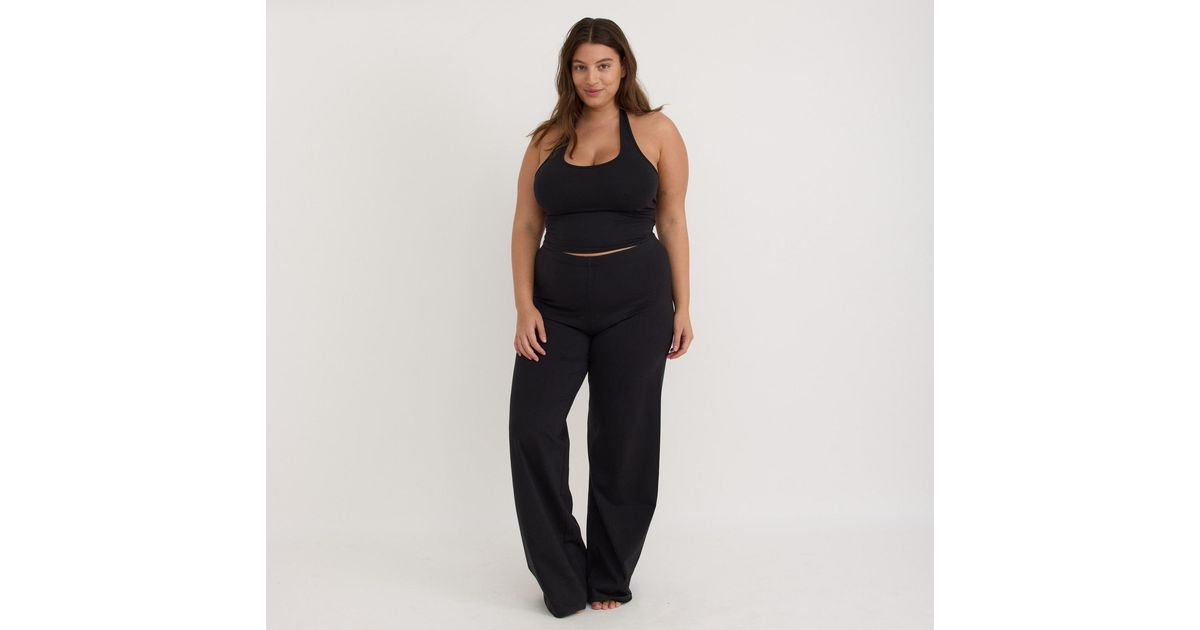 Organic Basics Core Halter Top in Black | Lyst