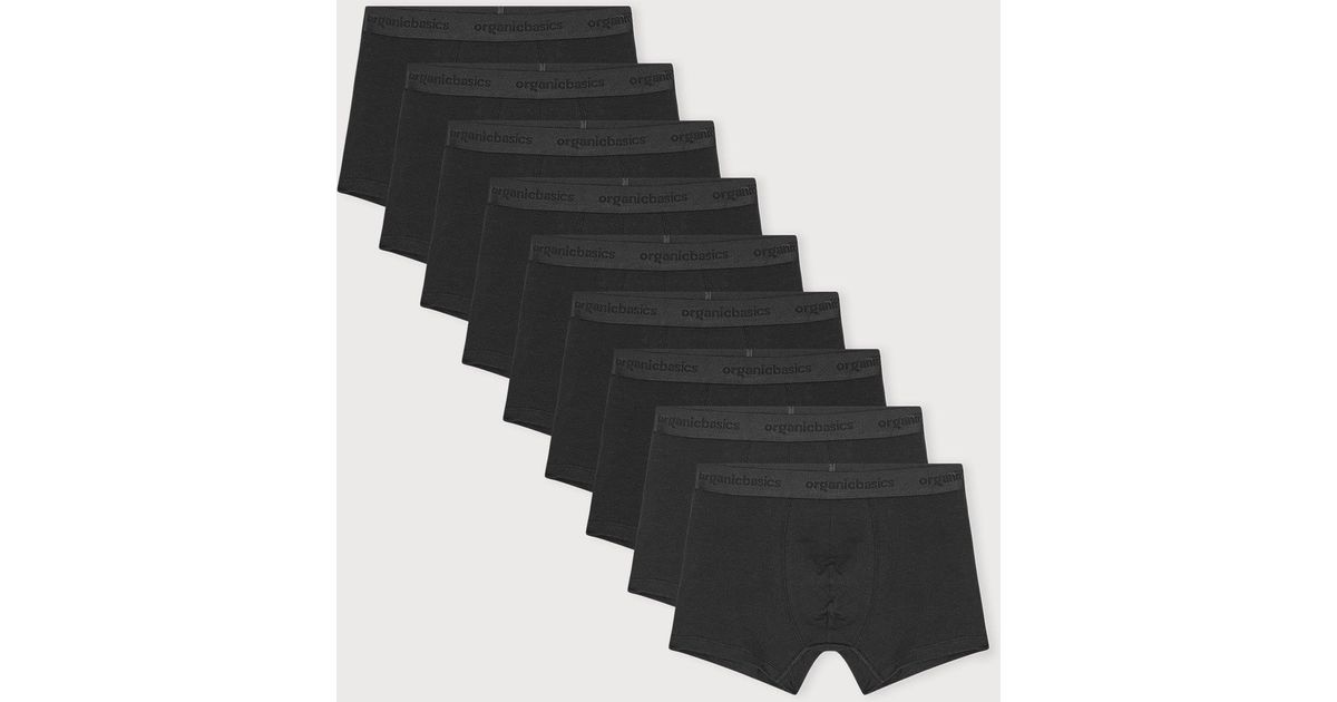 Organic Basics Core Trunks 9-Pack in Black for Men | Lyst