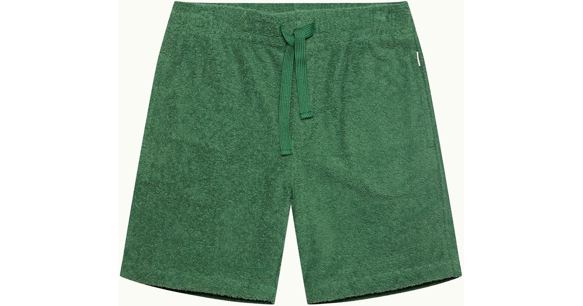 Orlebar Brown Trevone Towelling in Green | Lyst