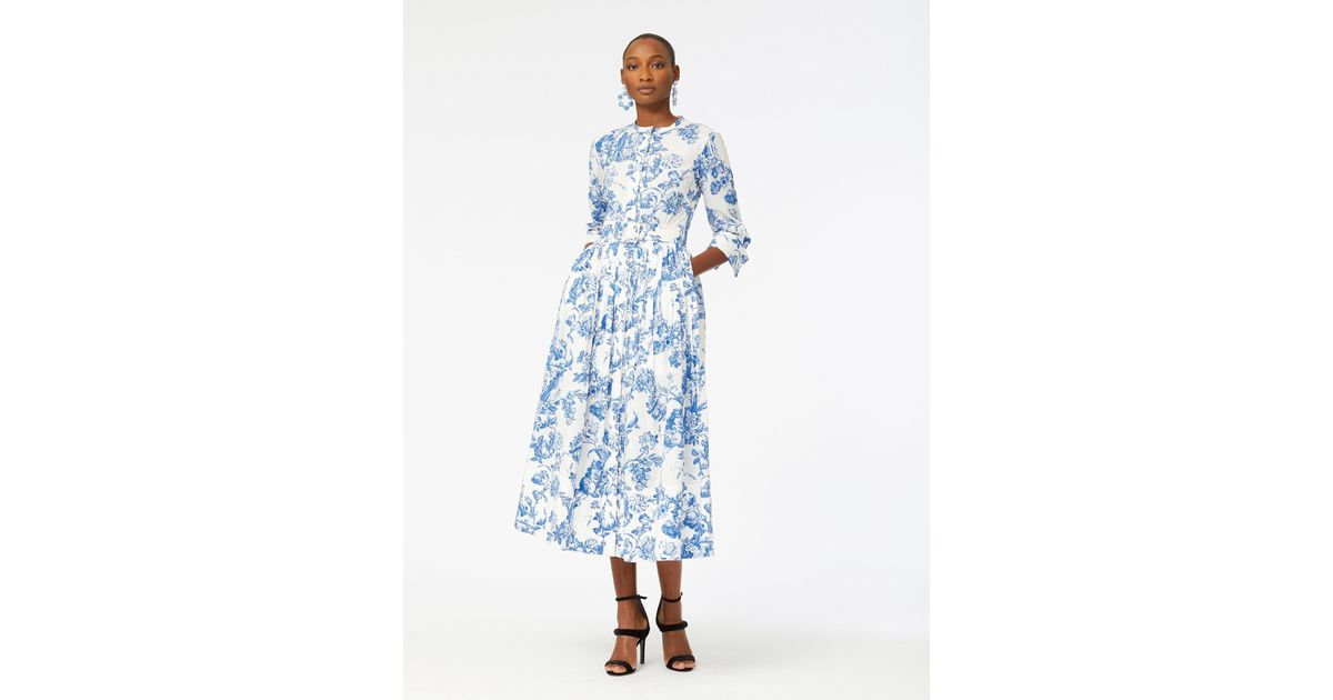 oscar de la renta shirt dress