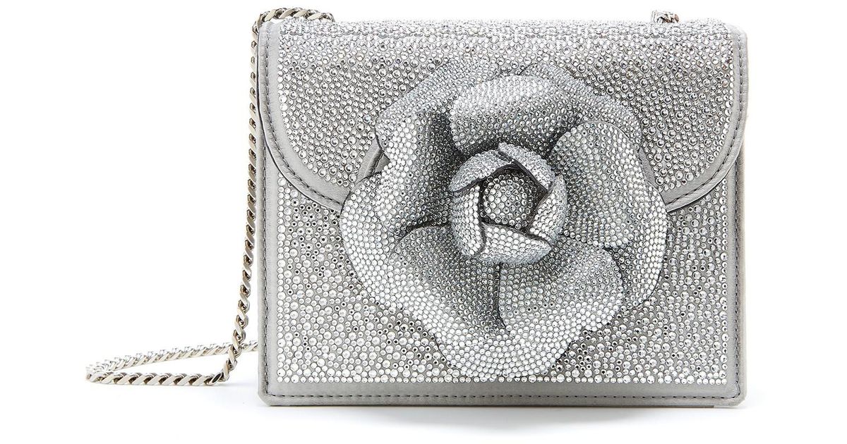 Oscar De La A Multicolor Crystal Swarovski Mini Tro Bag Oscar De La A Multicolor Crystal Swarovski Mini Tro Bag