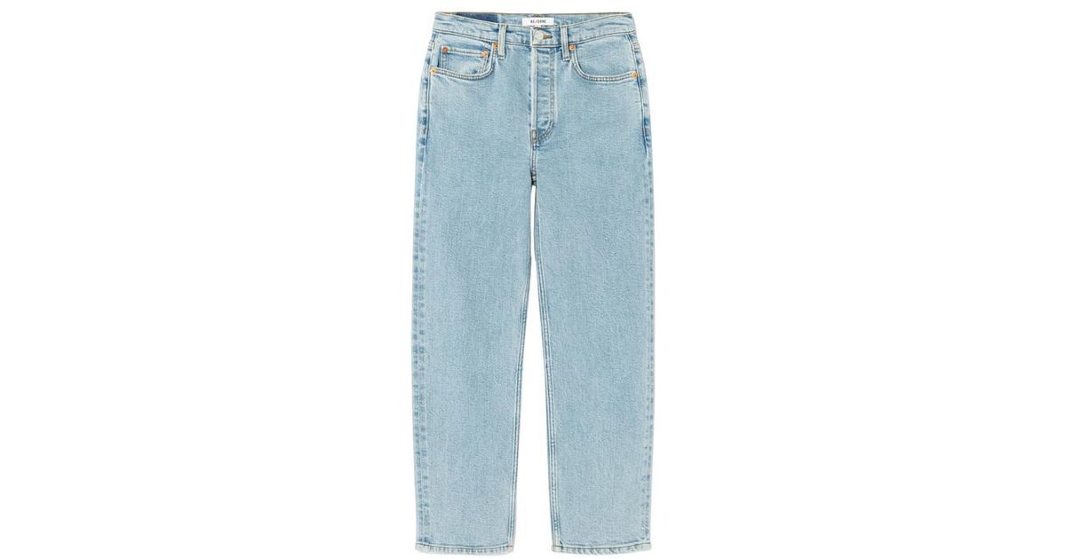 RE/DONE 70s Stove Pipe Naf in Blue | Lyst