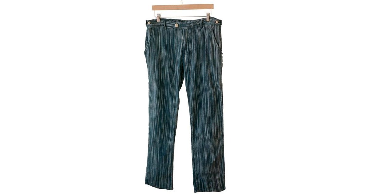 Corridor NYC Corded Static Stripe Trousers Blu in Blue for Men | Lyst