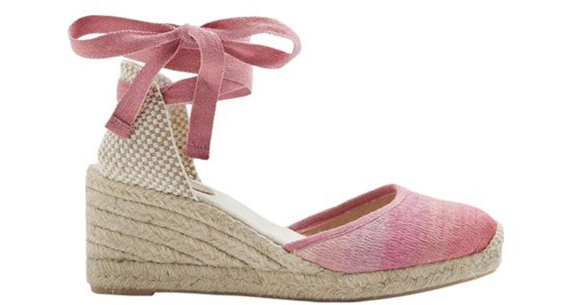 Boden Cassie Espadrille Wedges Spk in Pink | Lyst