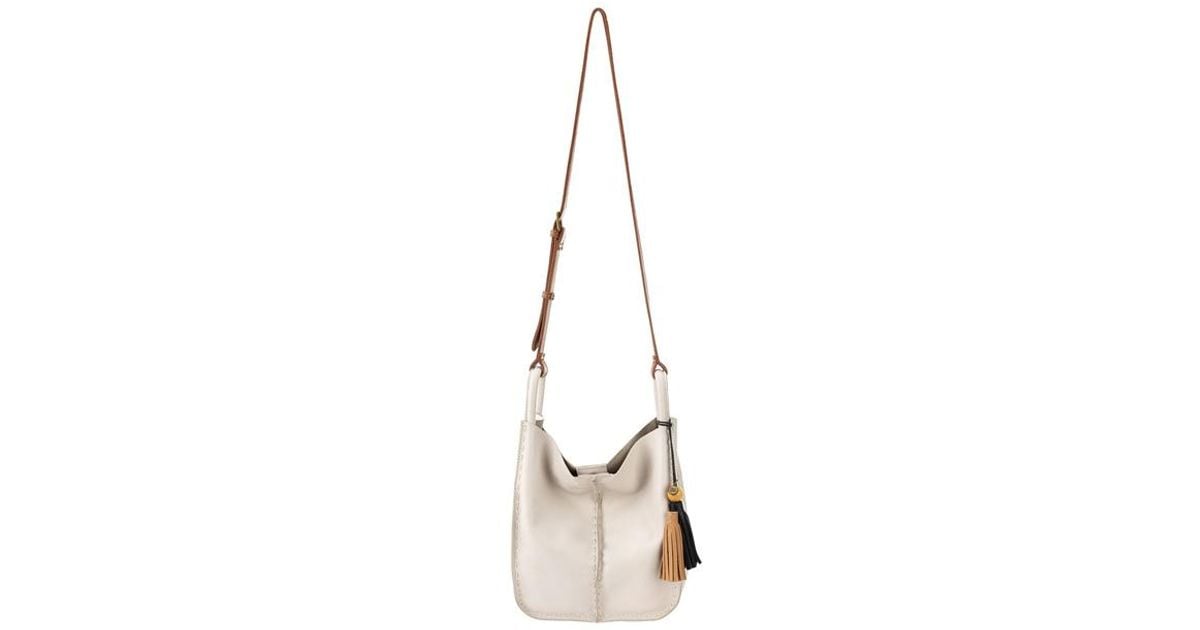 The Sak Los Feliz Leather Crossbody Stone Lyst