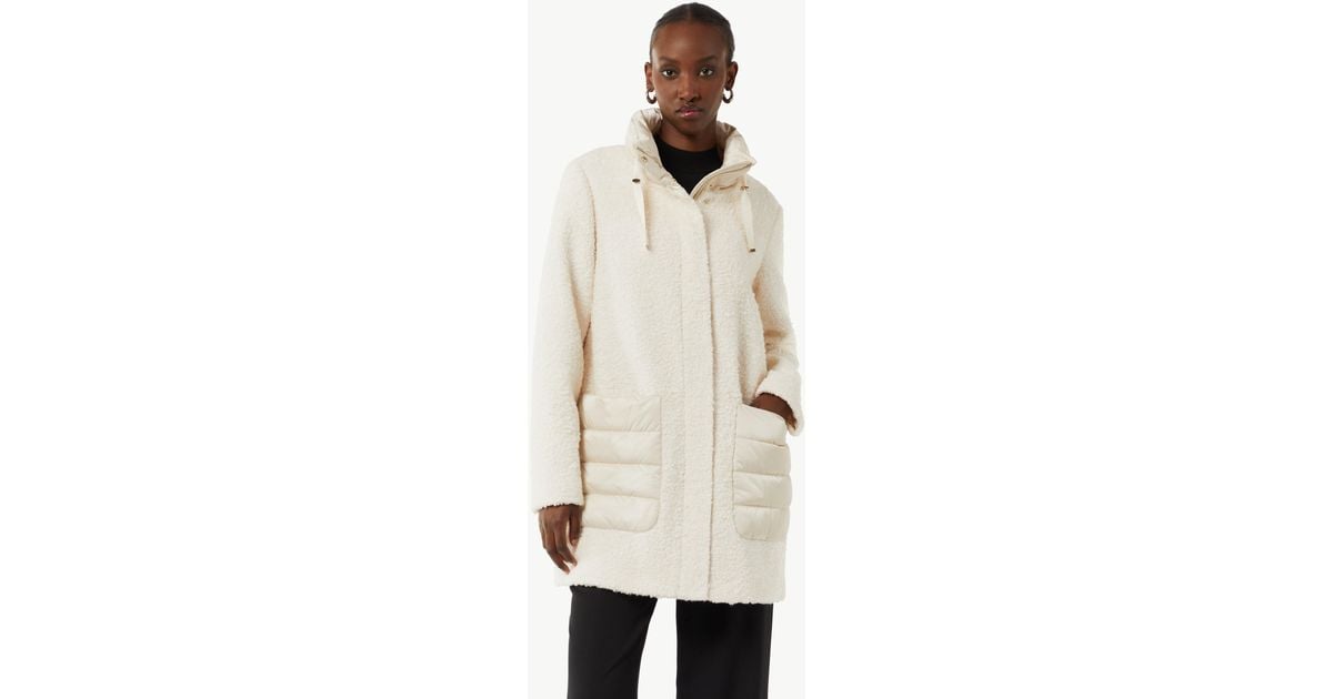 Jacket Mantel Boucle Schwarz Coat Boucle Mantel Comma Comma Mantel