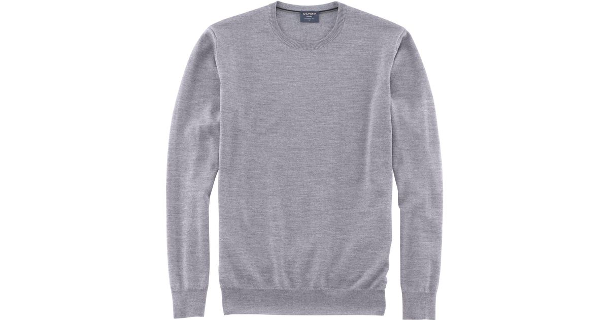 Olymp Strickpullover 0150/11 Pullover in Grau für Herren | Lyst DE | V-Pullover