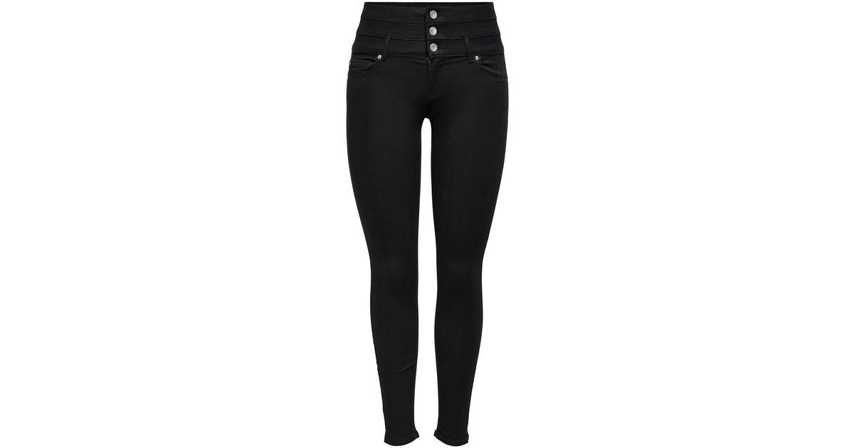 ONLY Skinny-fit-Jeans ONLROYAL HW SK ANK CORSAGE PIM600 Corsagen Style in  Schwarz | Lyst DE