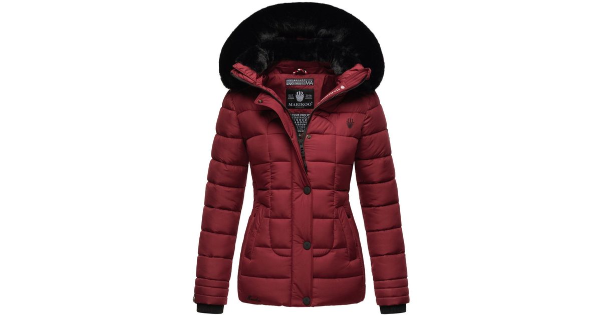 Marikoo Outdoorjacke Qesraa mit abnehmbarer Kapuze in Rot | Lyst DE