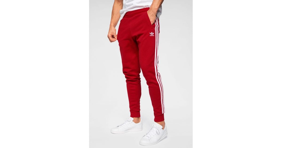 Adidas Originals Jogginghose »3 STRIPES PANT« in Red für Herren Adidas Originals Jogginghose »3 STRIPES PANT« in Red für Herren