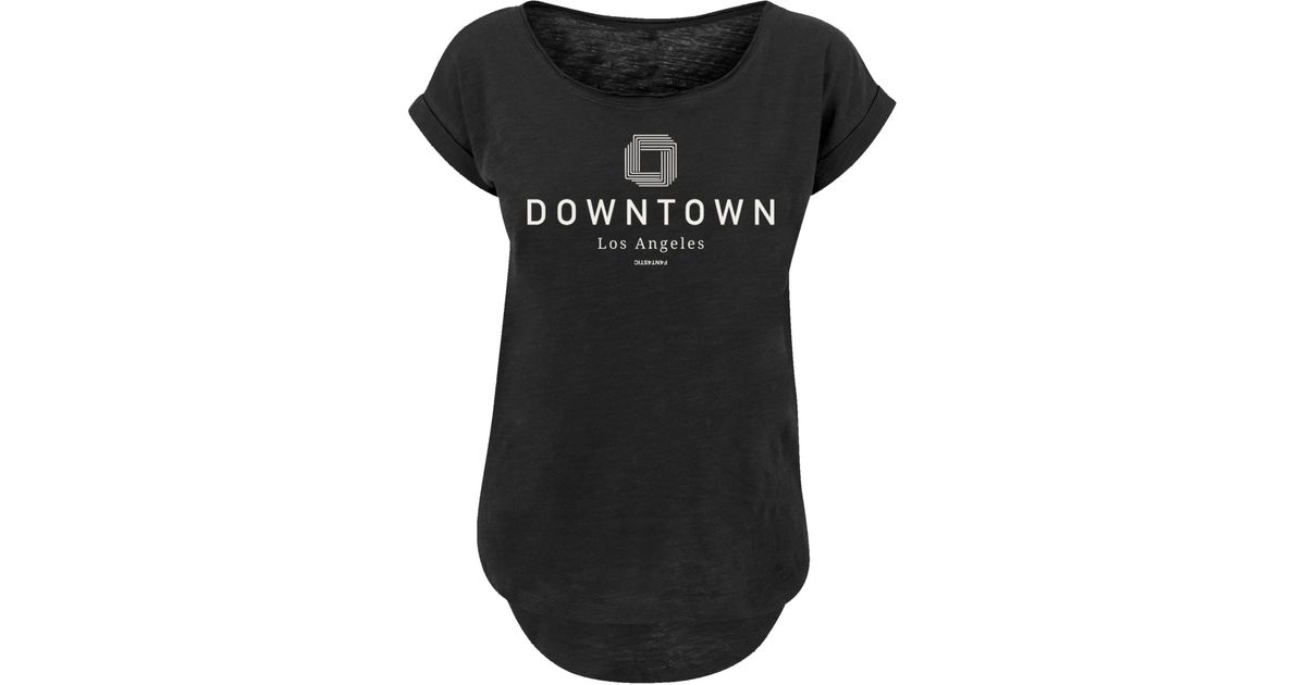 Downtown F4NT4STIC DE | SIZE LA Print in Muster PLUS Lyst T-Shirt Schwarz