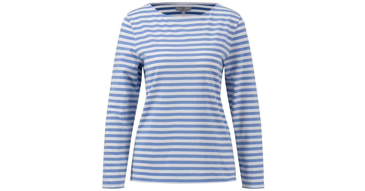 Fynch-Hatton Langarmshirt mit Streifen-Muster in Blau | Lyst DE | T-Shirts