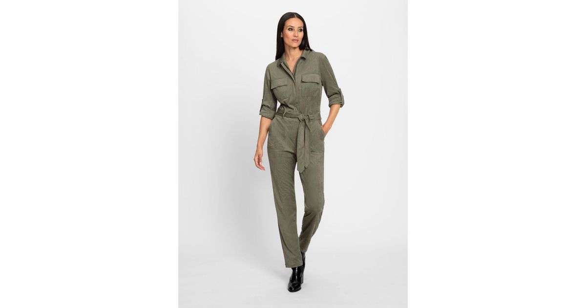 heine Jumpsuit Overall Innenbeinlänge 76 cm in Grün Lyst DE